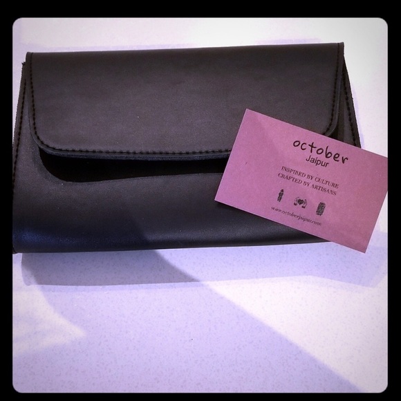 NEW October Jaipur Vegan Leather Clutch - Picture 7 of 7